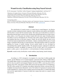 Wound Severity Classification using Deep Neural Network