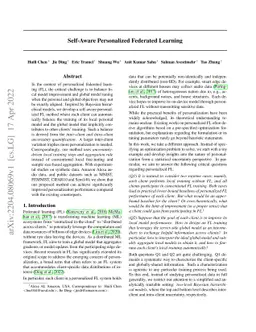 Self-Aware Personalized Federated Learning