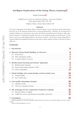 Intelligent Explorations of the String Theory Landscape