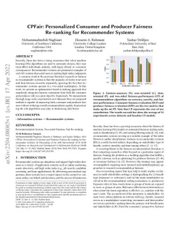 CPFair: Personalized Consumer and Producer Fairness Re-ranking for
  Recommender Systems