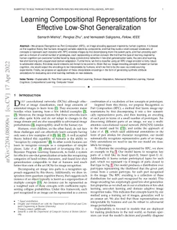 Learning Compositional Representations for Effective Low-Shot
  Generalization