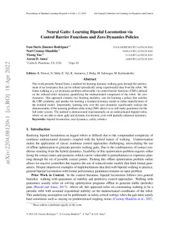 Neural Gaits: Learning Bipedal Locomotion via Control Barrier Functions
  and Zero Dynamics Policies