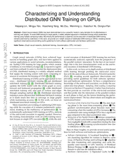 Characterizing and Understanding Distributed GNN Training on GPUs