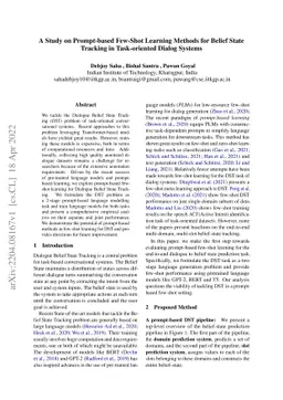 A Study on Prompt-based Few-Shot Learning Methods for Belief State
  Tracking in Task-oriented Dialog Systems