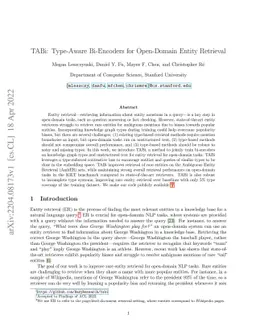 TABi: Type-Aware Bi-Encoders for Open-Domain Entity Retrieval