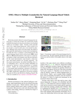 OMG: Observe Multiple Granularities for Natural Language-Based Vehicle
  Retrieval