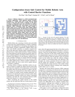 Configuration-Aware Safe Control for Mobile Robotic Arm with Control
  Barrier Functions