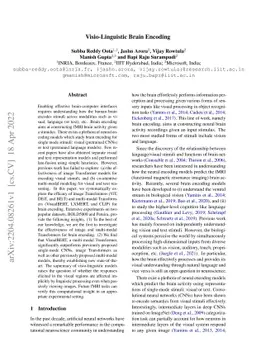 Visio-Linguistic Brain Encoding