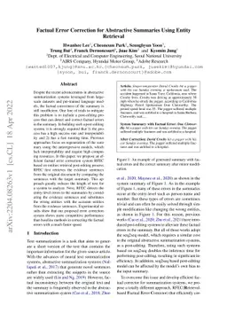 Factual Error Correction for Abstractive Summaries Using Entity
  Retrieval