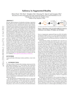 Saliency in Augmented Reality