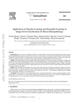 Application of Transfer Learning and Ensemble Learning in Image-level
  Classification for Breast Histopathology