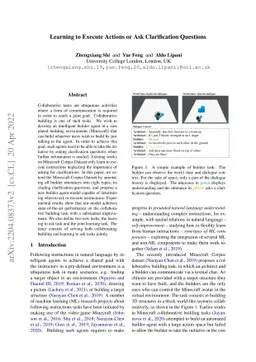 Learning to Execute Actions or Ask Clarification Questions