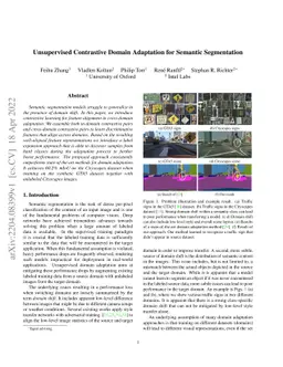 Unsupervised Contrastive Domain Adaptation for Semantic Segmentation
