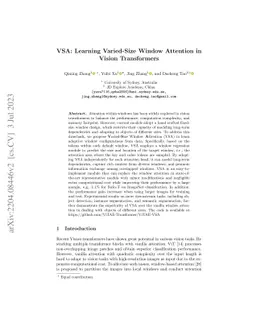 VSA: Learning Varied-Size Window Attention in Vision Transformers
