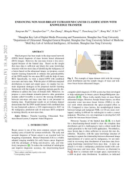 Enhancing Non-mass Breast Ultrasound Cancer Classification With
  Knowledge Transfer