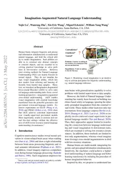 Imagination-Augmented Natural Language Understanding