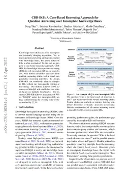 CBR-iKB: A Case-Based Reasoning Approach for Question Answering over
  Incomplete Knowledge Bases