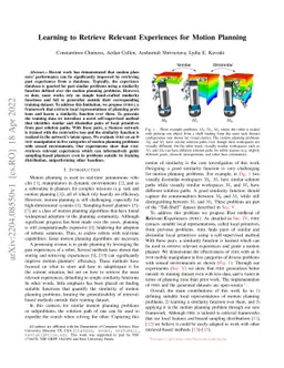 Learning to Retrieve Relevant Experiences for Motion Planning