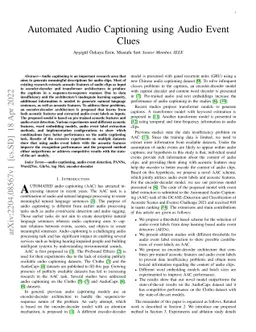 Automated Audio Captioning using Audio Event Clues