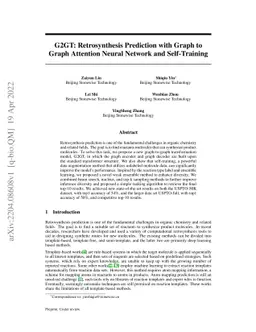 G2GT: Retrosynthesis Prediction with Graph to Graph Attention Neural
  Network and Self-Training