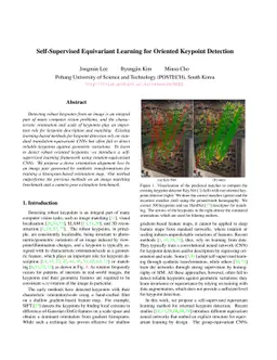 Self-Supervised Equivariant Learning for Oriented Keypoint Detection