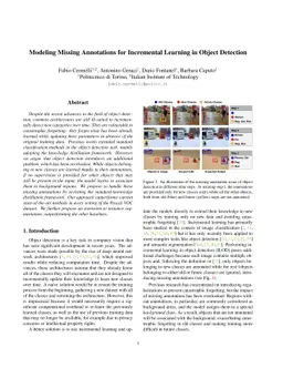 Modeling Missing Annotations for Incremental Learning in Object
  Detection