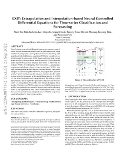 EXIT: Extrapolation and Interpolation-based Neural Controlled
  Differential Equations for Time-series Classification and Forecasting