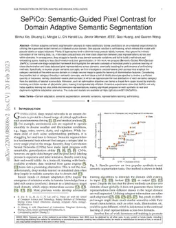 SePiCo: Semantic-Guided Pixel Contrast for Domain Adaptive Semantic
  Segmentation