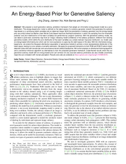 An Energy-Based Prior for Generative Saliency
