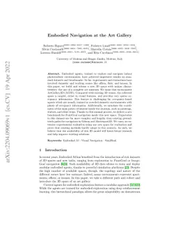 Embodied Navigation at the Art Gallery