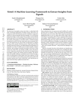 Sintel: A Machine Learning Framework to Extract Insights from Signals