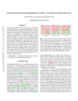 Solving The Long-Tailed Problem via Intra- and Inter-Category Balance