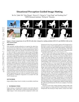 Situational Perception Guided Image Matting