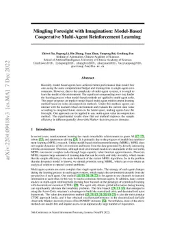 Mingling Foresight with Imagination: Model-Based Cooperative Multi-Agent
  Reinforcement Learning