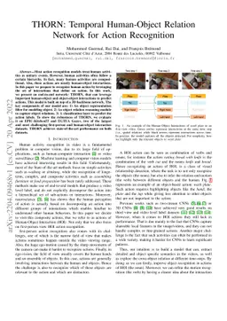 THORN: Temporal Human-Object Relation Network for Action Recognition