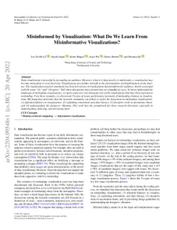 Misinformed by Visualization: What Do We Learn From Misinformative
  Visualizations?