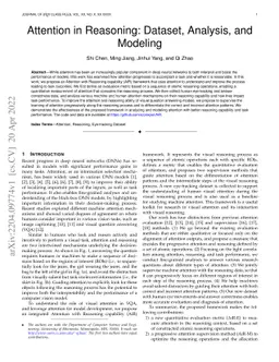 Attention in Reasoning: Dataset, Analysis, and Modeling