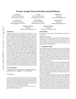 GUARD: Graph Universal Adversarial Defense