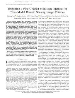 Exploring a Fine-Grained Multiscale Method for Cross-Modal Remote
  Sensing Image Retrieval