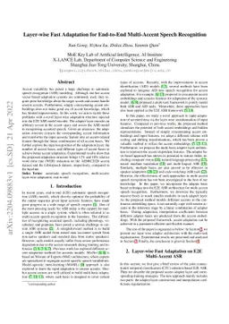 Layer-wise Fast Adaptation for End-to-End Multi-Accent Speech
  Recognition