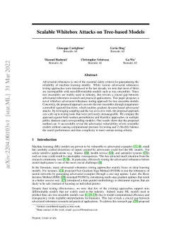 Scalable Whitebox Attacks on Tree-based Models