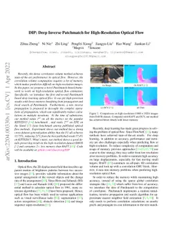 DIP: Deep Inverse Patchmatch for High-Resolution Optical Flow