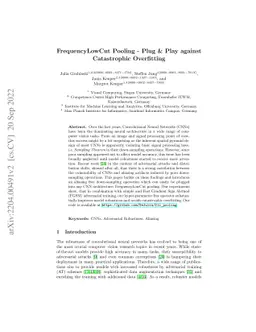 FrequencyLowCut Pooling -- Plug & Play against Catastrophic Overfitting