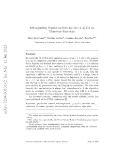 Self-adjusting Population Sizes for the $(1, λ)$-EA on Monotone
  Functions