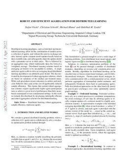 Robust and Efficient Aggregation for Distributed Learning