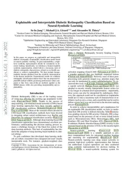 Explainable and Interpretable Diabetic Retinopathy Classification Based
  on Neural-Symbolic Learning