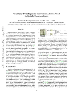 Consistency driven Sequential Transformers Attention Model for Partially
  Observable Scenes