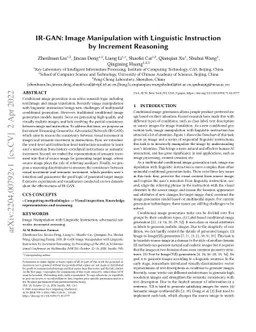 IR-GAN: Image Manipulation with Linguistic Instruction by Increment
  Reasoning
