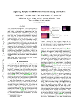 Improving Target Sound Extraction with Timestamp Information