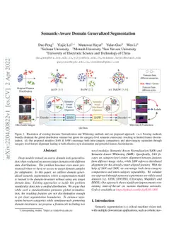Semantic-Aware Domain Generalized Segmentation